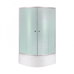 Душова кабіна Lidz Latwa SC80x80.SAT.HIGH.FR полукругла, скло Frost 4 мм + Душовий піддон KAPIELKA ST80x80x41, з панеллю (LLSC8080SATHIGHFR2SET) Конотоп