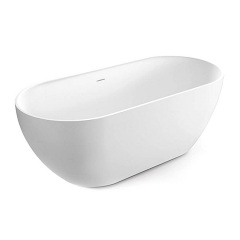 Ванна зі штучного каменю Treesse Clivia 170x80x60h, біла матова (V447BO) Дубно