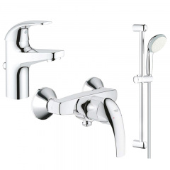 Набір змішувачів для ванни 3 в 1 Grohe Start хром (126747) Городок