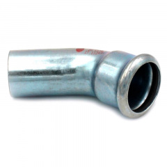 Коліно сталеве RM SteelPres 381/451 Ø42 45° ВЗ оцинковане (опалення) Хмільник