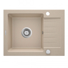 Мийка кухонна Deante Zorba, граніт, з крилом, накладна, пісок (ZQZ_711A) Бородянка