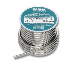 Припій м'який Sanha S-Sn97Cu3 250г (3 мм) Городок