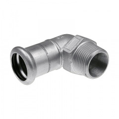 Коліно з зовнішньою різьбою KAN-therm Inox 22 x 3/4" (1609070004) Белая Церковь