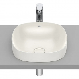 Раковина накладна квадратна Roca Inspira 370x370 бежевий (A32750R650)