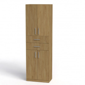 Офісна шафа Компаніт КШ-11 1950х600х366 мм дсп дуб-крафт-золотий