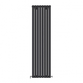 Трубчастий радіатор Ideale Jolanda 1 колона 8 секцій 1800x472 чорний матовий