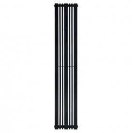 Вертикальний дизайнерський радіатор Arttidesign Lucca 7/1800/324/50 чорний матовий