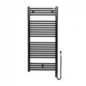 Електрична рушникосушка Zehnder Virando 500x1000 з теном Hots чорний матовий