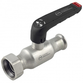 Кран кульовий Kan-Therm Inox з накидною гайкою та пласким ущільненням 54 G2 1/2"