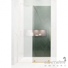 Дверь для душевой перегородки Radaway Furo Gold Walk-In 160 L 10106838-09-01L золото/прозрачное стекло, левосторонняя