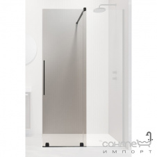 Дверь для душевой перегородки Radaway Furo Black Walk-In 120 R 10106638-54-01R черный/прозрачное стекло, правосторонняя
