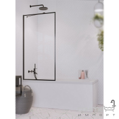 Шторка для ванны Radaway Idea Black PNJ 80 Frame 10001080-54-56 черный/прозрачное стекло Балаклія