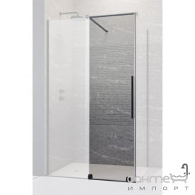 Дверь для душевой кабины Radaway Furo Black KDJ 110 L 10104572-54-01L черный/прозрачное стекло, левосторонняя