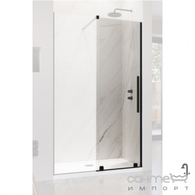 Дверь для душевой перегородки Radaway Furo Black DWJ 90 L 10107472-54-01L черный/прозрачное стекло, левосторонняя