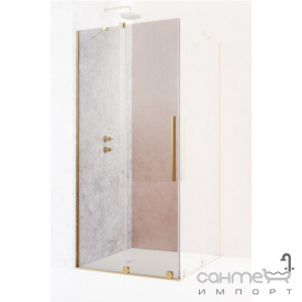 Ліва частина душової кабіни Radaway Furo Gold KDD 90 L 10105090-09-01L золото / прозоре скло