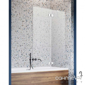 Шторка для ванны Radaway Essenza Pro PND II 130R 10102130-54-01R прозрачное стекло/черная, правосторонняя