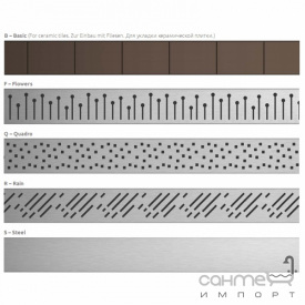 Решетка линейного трапа Radaway Steel 5R055S 