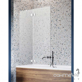 Шторка для ванны Radaway Essenza Pro PND II 110L 10102110-04-01L прозрачное стекло/белая, левосторонняя