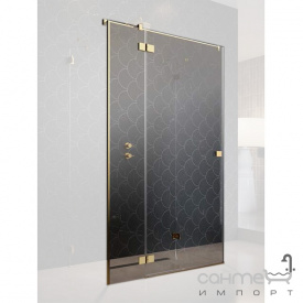 Дверь для душевой кабины Radaway Essenza Pro Gold KDJ+S 90R 10097390-09-01R золото, прозрачное стекло, правосторонняя