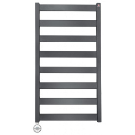 Полотенцесушитель электрический Terma Vivo One 910х500, подключение справа, без вилки, черный (WWVON091050K9M5E8P)
