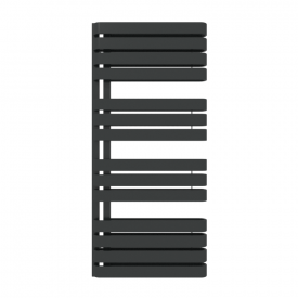 Дизайнерский полотенцесушитель Terma Warp S 1100x500 водяной, черный матовый