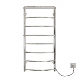 Полотенцесушитель электрический KOSSER Каскад с полкой 1000х500/8 ER вертикальная (ДКп03ER)