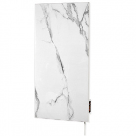 Полотенцесушитель электрический FLYME 250 Вт 600x300 дизайнерский, белый камень