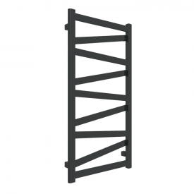 Дизайнерский полотенцесушитель Terma Vipera 990x500 водяной, черный матовый