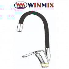 Смеситель для кухни Ухо без подводки рефлекторный, Winmix FANY (nut) Reflector Black (Chr-011), Польша