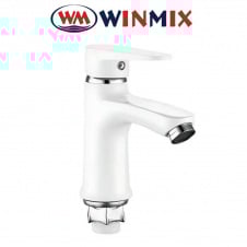Змішувач для умивальника, без підведення, Winmix NUT ELVIS WHITE (Chr-001), Польща