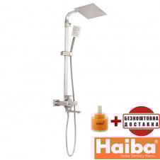 Душевая колонна со смесителем из нержавеющей стали SUS304 HAIBA KUB (Chr-009-J)