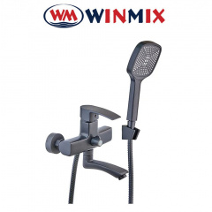 Смеситель для ванны короткий нос Winmix (Euro) Magnum Black (Chr-009), Польша Кам'янець-Подільський