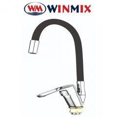 Смеситель для кухни Ухо без подводки рефлекторный, Winmix FANY (nut) Reflector Black (Chr-011), Польша Белгород-Днестровский