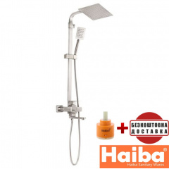 Душевая колонна со смесителем из нержавеющей стали SUS304 HAIBA KUB (Chr-009-J) Золотоноша