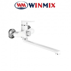 Змішувач для ванни довгий ніс, Winmix ELVIS EURO WHITE (Chr-006), Польща Долина