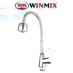 Змішувач для кухні рефлекторний гусак, без підведення Winmix NUT ELVIS REFLECTOR (Chr-014), Польща Буча