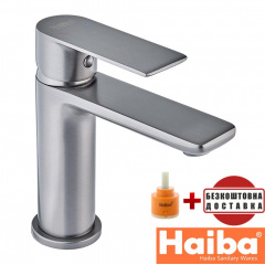 Змішувач для умивальника HAIBA ALEX GRAPHITE (Chr-001) Киев