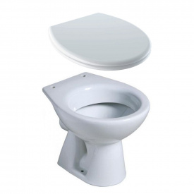 Унитаз напольный для детей Geberit Bambini воронковидный, с крышкой, белый (500.916.00.1/573334000)