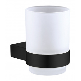 Стакан настенный VENTA матовое стекло V230B черный