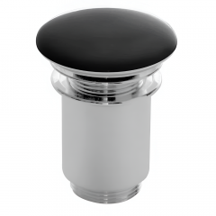 Донный клапан для умывальника Scarabeo Glam 10010C49 черный матовый (10010CCR49) Херсон