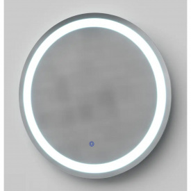 Зеркало для ванной комнаты MIRATER 600х500 круглое с LED-подсветкой