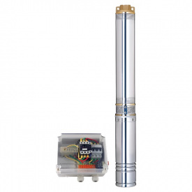 Насос погружной центробежный Dongyin 380В 7.5кВт H 143(85)м Q 380(265)л/мин Ø102мм + пульт (7771883)