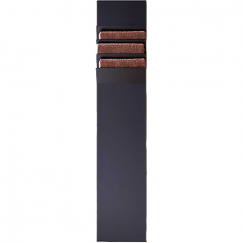 Дизайнерский радиатор отопления ANTRAX Flaps A 1710x350 вертикальный, черный