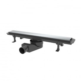 Душевой канал Waterway Stream 600, корпус черный, 2-сторонняя решетка нержавейка/плитка (WSB600001N1)