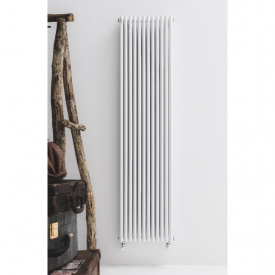 Дизайнерский радиатор отопления ANTRAX AV 25d 1800x296 нижнее подключение, белый матовый