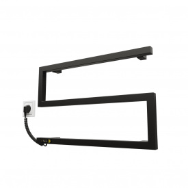 Полотенцесушитель KOSSER Зета 350х550 EL тайм. черный