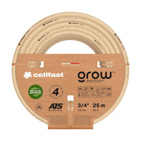 Cellfast Шланг садовый GROW 3/4 25 м, 4 слоев, до 27 Бар, -20…+60°C