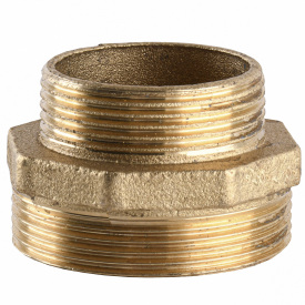 Ниппель редукционный латунный 2″НР х 1 1/2″НР литейный 520Б