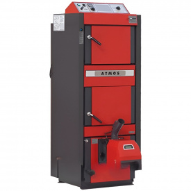 Пеллетный котел Atmos DC 30 SPX 30 кВт 300м2 с автоматикой