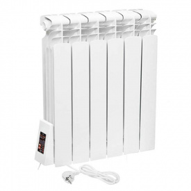 Электрический радиатор ERAFLYME ELITE 6L 580х530 690Вт 13м2, белый (0,58м)